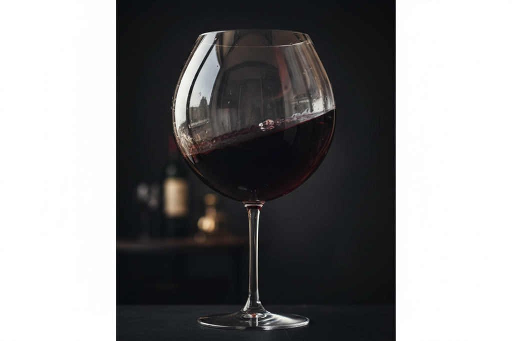 Oversized Balloon Wine Glass close up