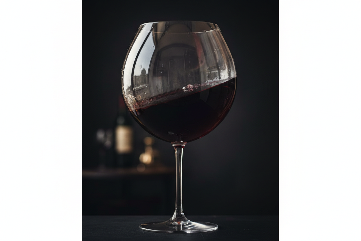 Oversized Balloon Wine Glass close up