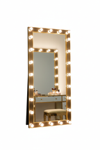 Glam Hollywood Vanity Full Length Floor Mirror studio