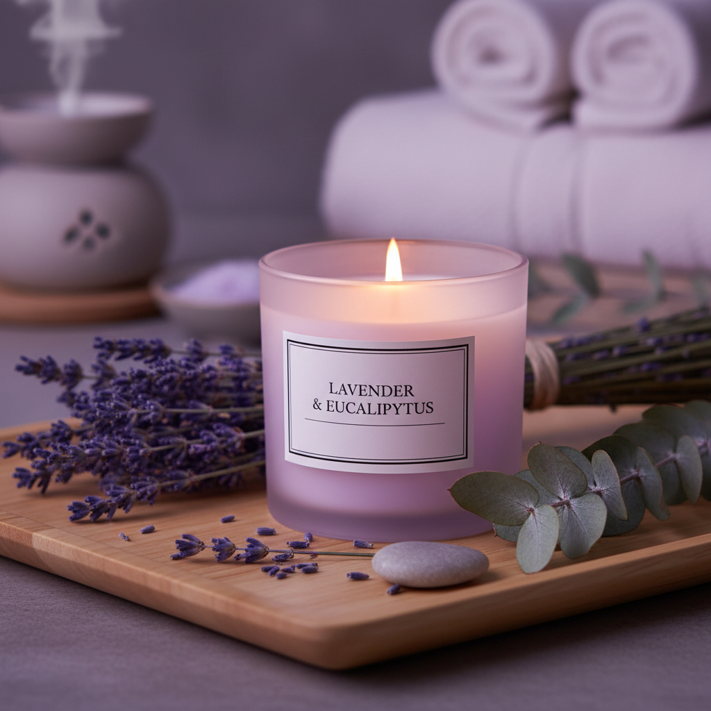 Happiness Lavender & Eucalyptus Spa Retreat Scented Candle