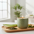 Happiness Green Tea & Lemongrass Fresh Zen Scented Candle