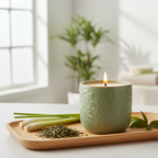 Happiness Green Tea & Lemongrass Fresh Zen Scented Candle