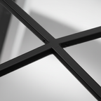 Geometric Hexagon Full Length Floor Mirror - frame corner detail