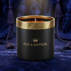 Happiness Black Oud & Saffron Royal Scented Candle