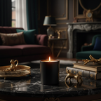 Happiness Black Oud & Saffron Royal Scented Candle