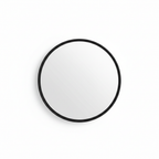 Minimalist Round Wall Mirror - Black Frame