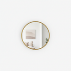Minimalist Round Wall Mirror - White Background