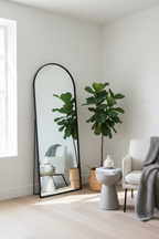 Cathedral Arch Full Length Floor Mirror - Scandinavian living room