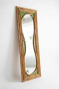 Eco Natural Bamboo Frame Full Length Floor Mirror - white background product shot