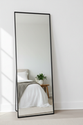 Minimalist Black Metal Frame Full Length Floor Mirror