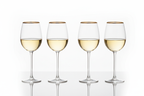 Gold Rim Crystal Wine Glass Set studio