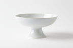 Glazed Porcelain Pedestal Bowl studio