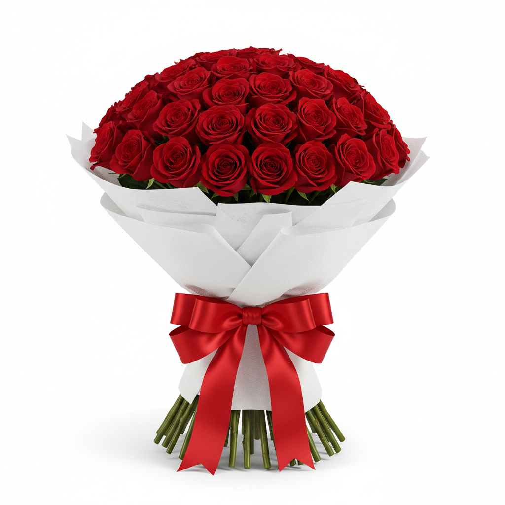 Passionate Red Rose Bouquet 24 Stems