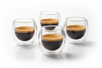 Double Wall Glass Espresso Cup Set studio