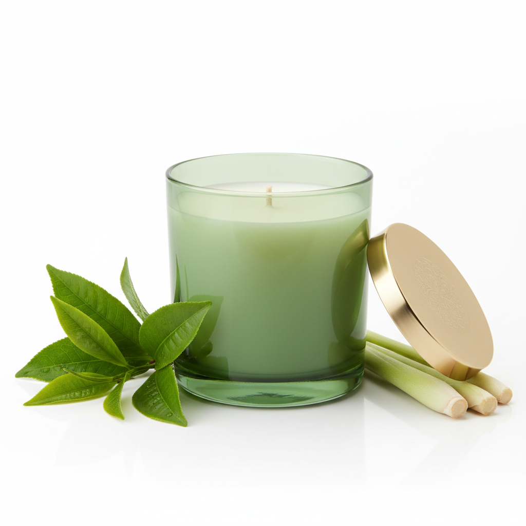 Happiness Green Tea & Lemongrass Fresh Zen Scented Candle