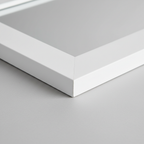 Scandi White Wood Frame Full Length Floor Mirror - frame detail close-up
