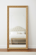 Glamour Gold Ornate Full Length Floor Mirror - white background