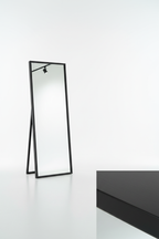 Modern Black Aluminum Full Length Floor Mirror studio