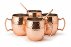 Copper Moscow Mule Mug Set studio