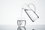 Borosilicate Glass Water Carafe being poured