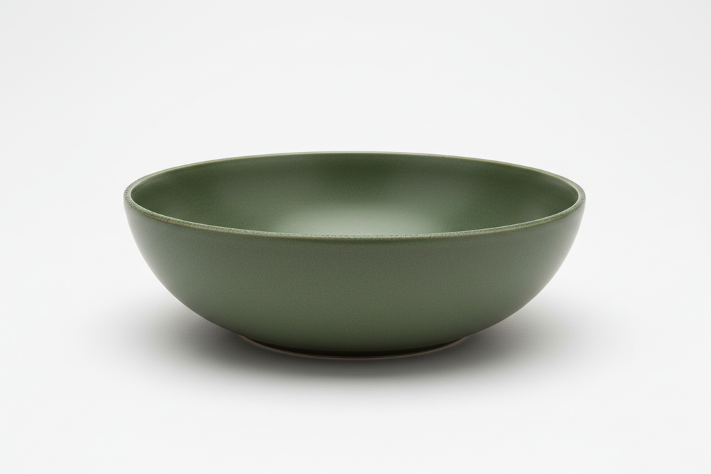 Nordic Matte Stoneware Serving Bowl studio