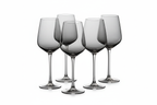Smoked Grey Crystal Wine Glass Set studio