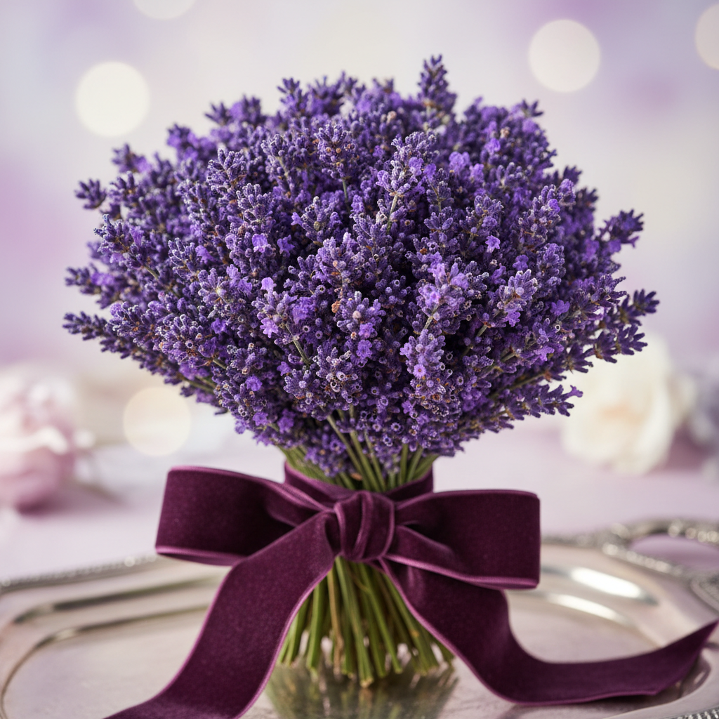 Purple Lavender Dream Bouquet close up detail
