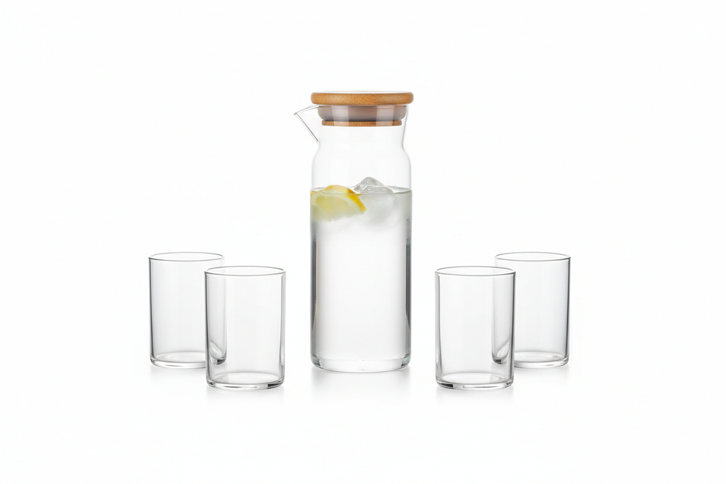 Borosilicate Glass Water Carafe Set studio