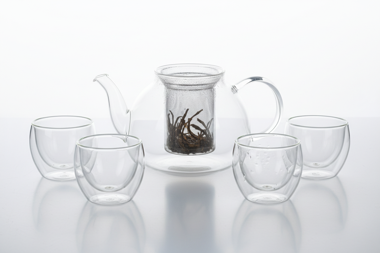 Borosilicate Glass Tea Set studio