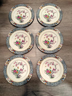 Happiness Ming Floral 19-Piece China Dinnerware Set – Dinner Salad Plates & Dessert Server
