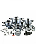 Happiness 23-Piece Stainless Steel Induction Cookware Pan Set