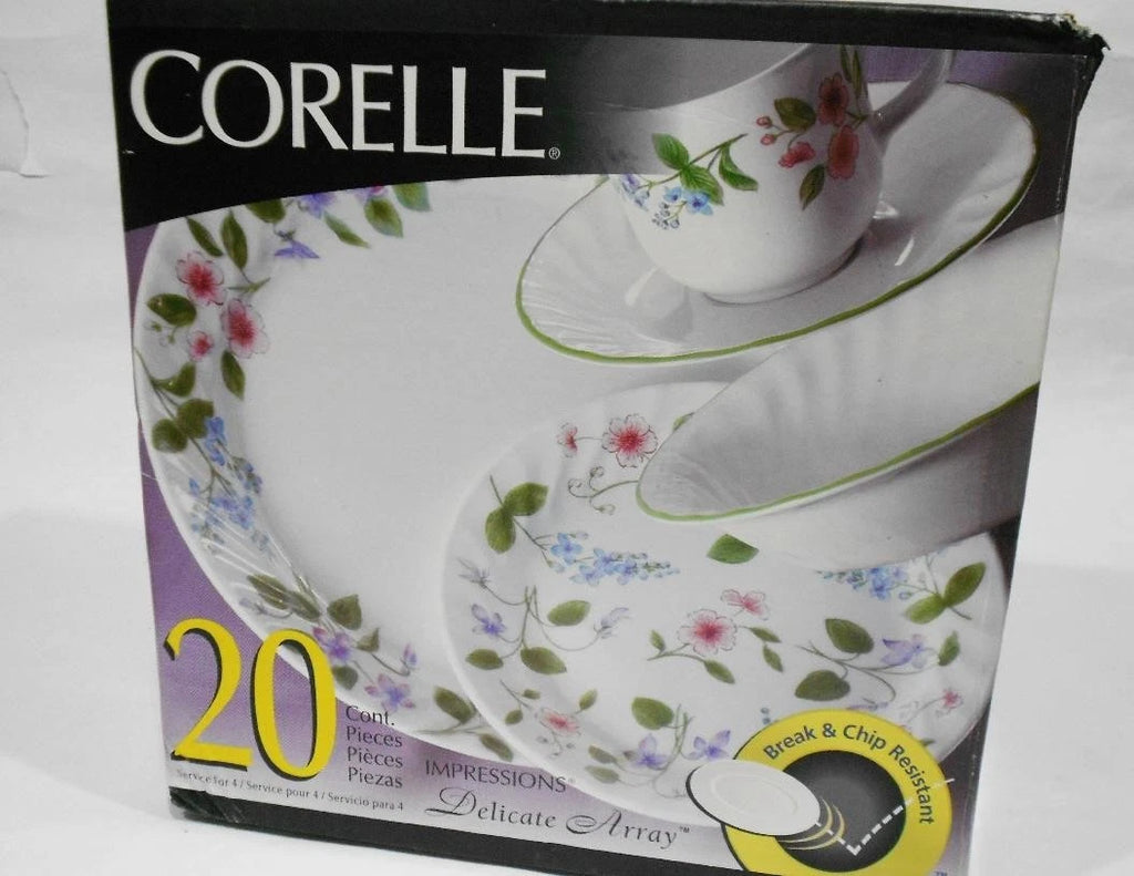Happiness Delicate Array 20-Piece Dinnerware Set with Serving Platter
