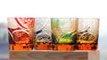 Happiness Premium Hand Engraved Whisky Glasses – Set of 4, 8oz Collector's Edition