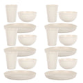 Happiness 18-Piece Reusable Dinnerware Set for 6 – Unbreakable Plates & Bowls