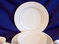 Happiness Classic Platinum China – White with Silver Trim Dinnerware Set for 4 | Vintage