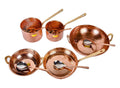 Happiness Pure Copper Cookware Set – 10 Piece with Serving Spoon