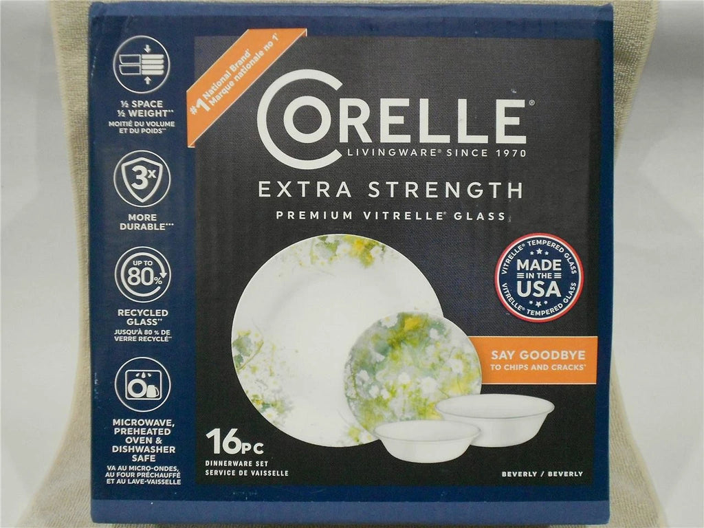 Happiness Beverly 16-Piece Dinnerware Set – Daisy Green Yellow
