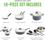 Happiness PFAS-Free Ceramic Nonstick Cookware Set – Soft Grip, Non-Toxic