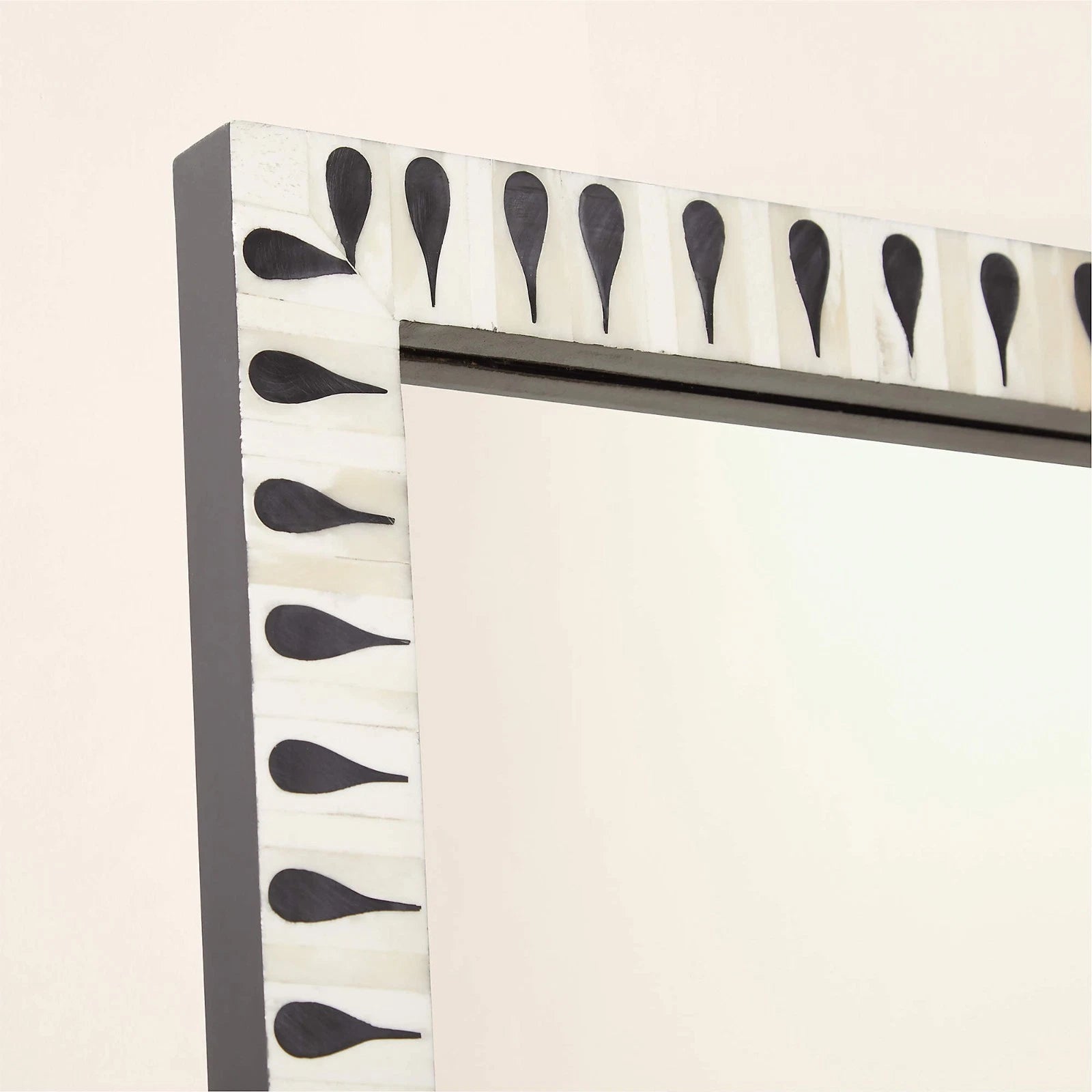 Happiness Bone Inlay Full-Length Floor Mirror – Handmade Decorative Frame