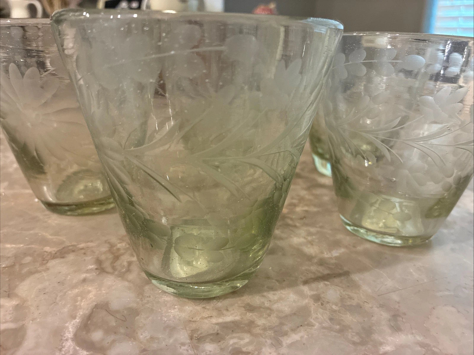 Happiness Condessa Stemless Wine Glasses – Set of 5, Clear 4" Tall
