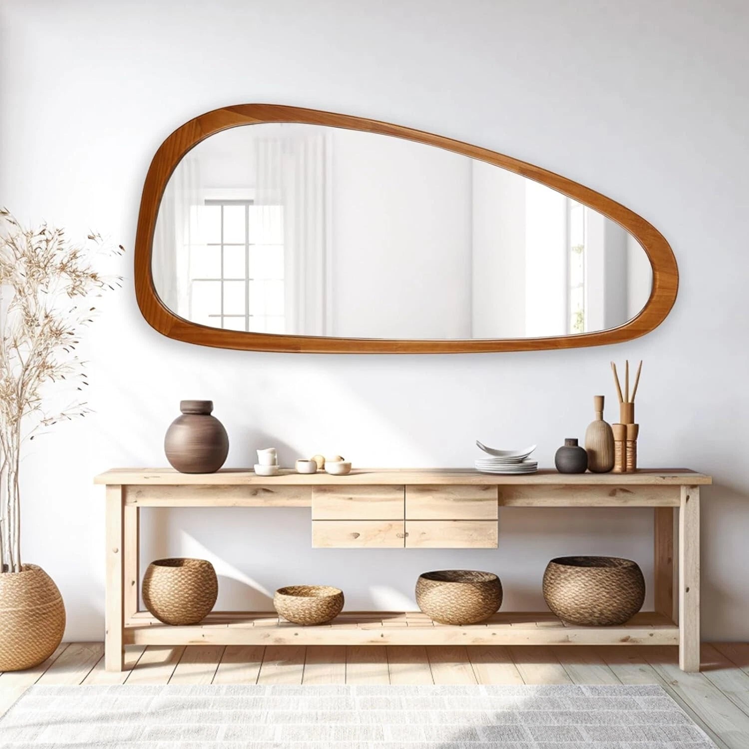 Happiness Asymmetrical Wall Mirror – Irregular Full Length