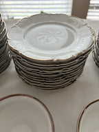 Happiness Wedding Band Porcelain Dinnerware 46-Piece – Platinum Trim