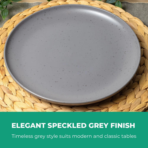 Happiness 16-Piece Stoneware Dinnerware Set – Mugs, Bowls & Plates