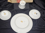 Happiness Vintage Dinnerware 5 Place Settings 20 Pc Original Boxes Platinum Trim
