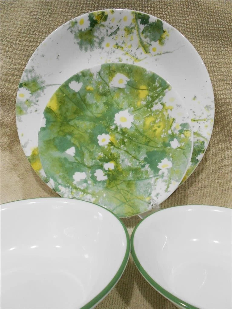 Happiness Beverly 16-Piece Dinnerware Set – Daisy Green Yellow