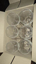 Happiness Elegant Etched Wine Glass Set – 6 Pieces