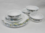 Happiness Lumos 12-Piece Dinnerware Set – Sparkling Droplet Bubbles Muted Colors