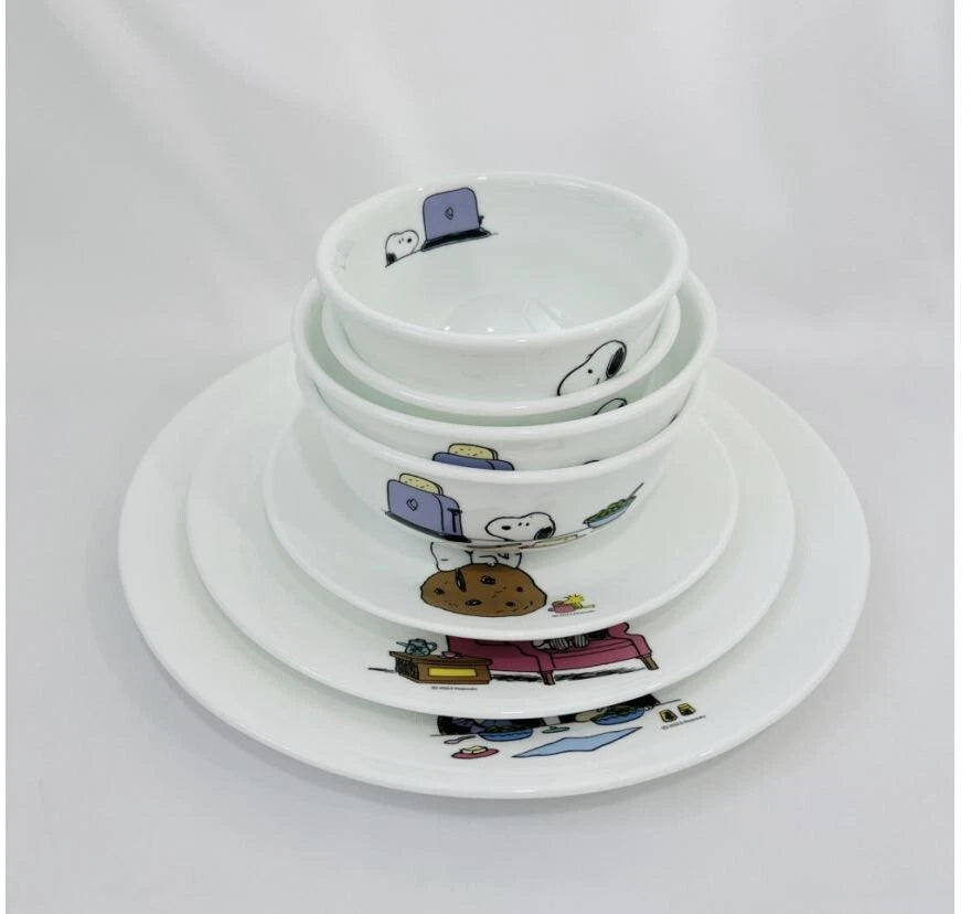 Happiness Snoopy 7-Piece Brunch Dinnerware Set – 2 Person