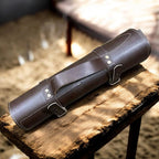 HANDMADE DAMASCUS KITCHEN/CHEF KNIFE SET WITH LEATHER BAG 05 PC'S SET BW 1064