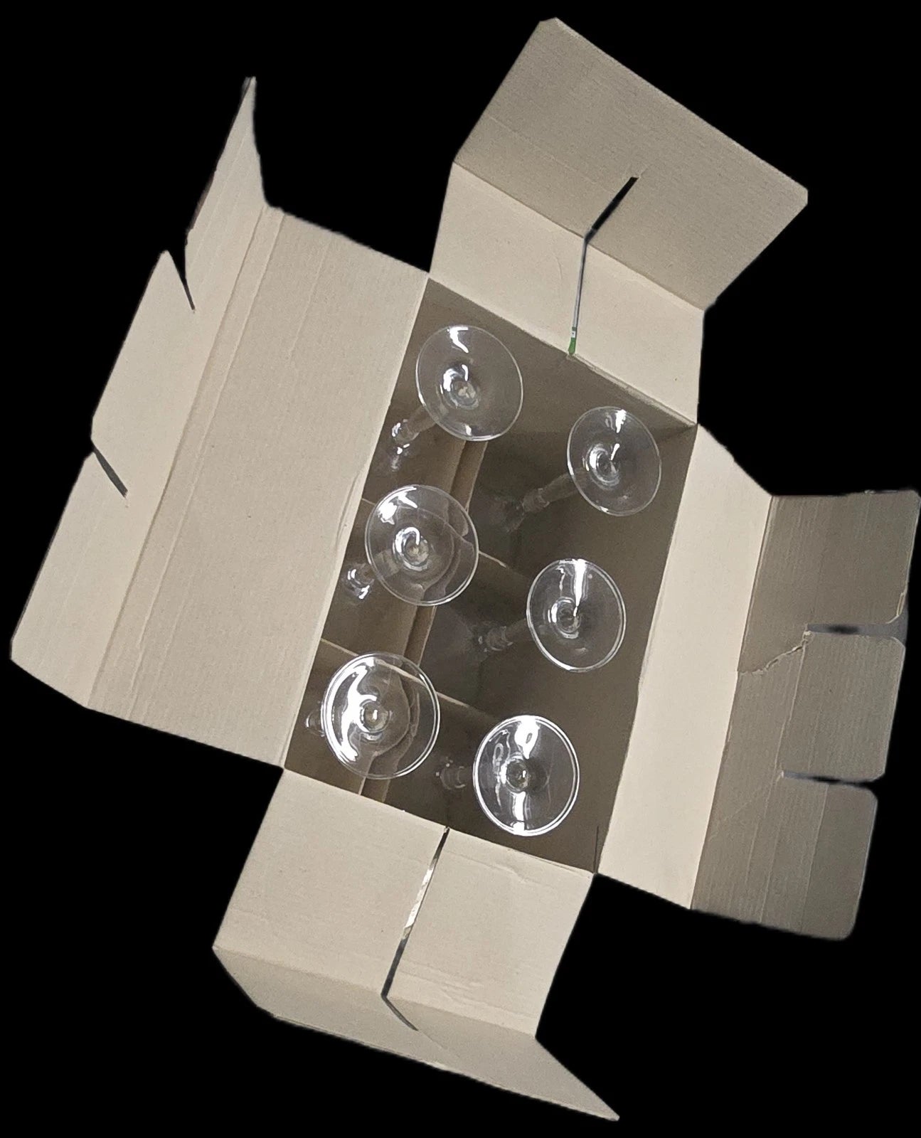 Happiness Elegant Etched Wine Glass Set – 6 Pieces